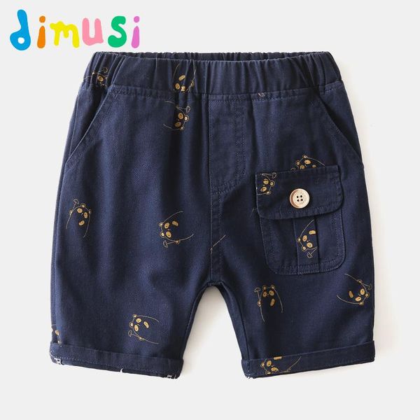 

shorts dimusi summer boys printing cotton short panties cool for children 4 colors kids bc238, Black
