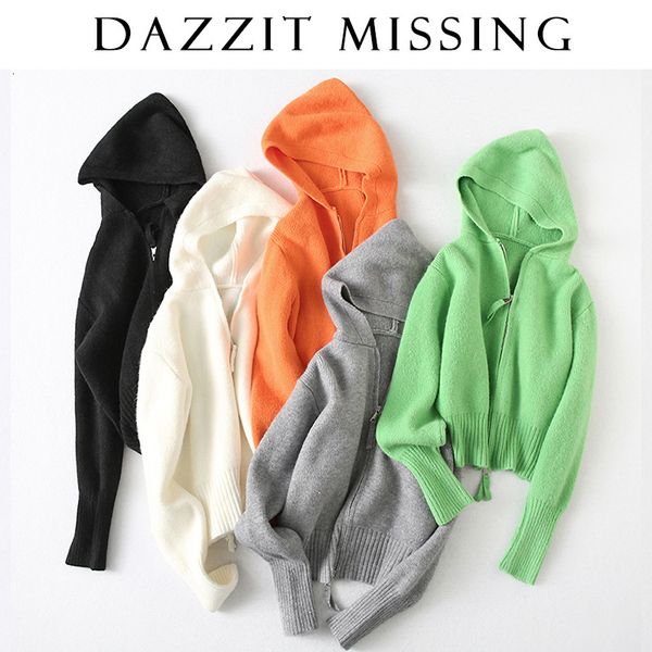 

hoodies sjs 2022 spring sweater cardigan double zipper slim hooded 2294, Black