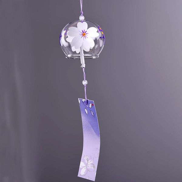 

decorative objects & figurines dream small fresh summer cherry blossom wind chimes handmade transparent glass bells creative home decoration