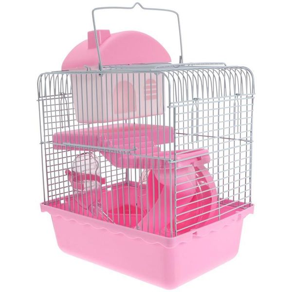 

small animal supplies hamster cage castle luxury double layer nest pet