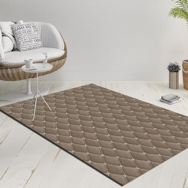 

else white brown geometric tiles design decorative 3d print anti slip kilim washable rug modern carpet carpets