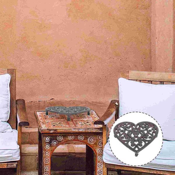 

mats & pads 1pc iron art hollow placemat heat insulated pot mat household tableware