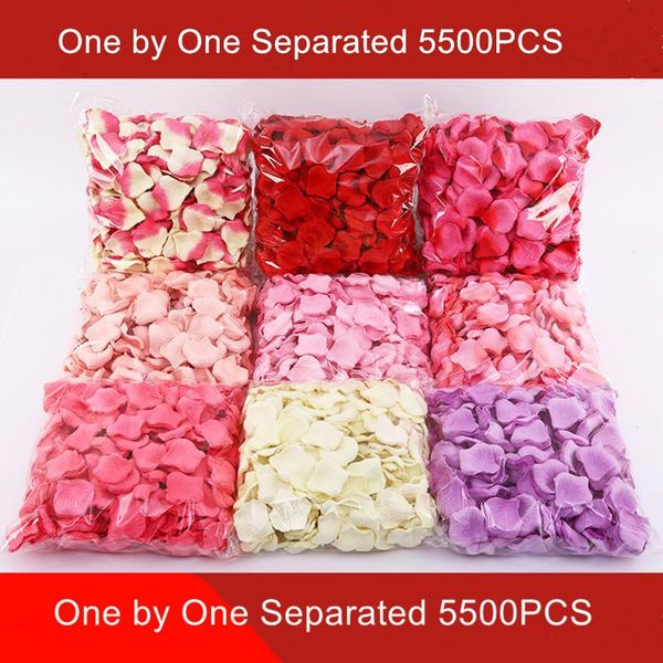 

other accessories mengsutang 01-16 colors 5500pcs / lot 5*5cm silk rose petals for wedding decoration romantic artificial flower, White