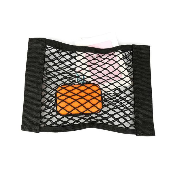 

car organizer 30/40*25cm back rear trunk seat elastic string net magic sticker mesh storage bag pocket cage