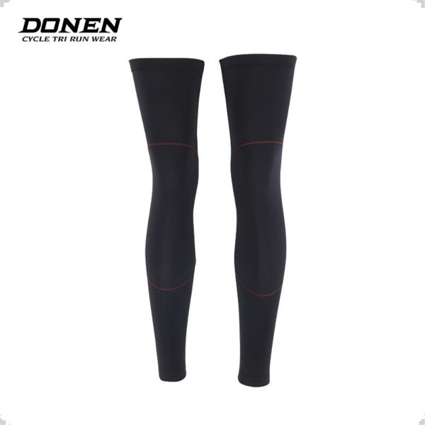 

arm & leg warmers donen fleece cycling with reflective zipper for winter, Black