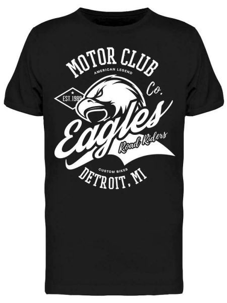 

motor club michigan tee men's -image by shutterstock, White;black