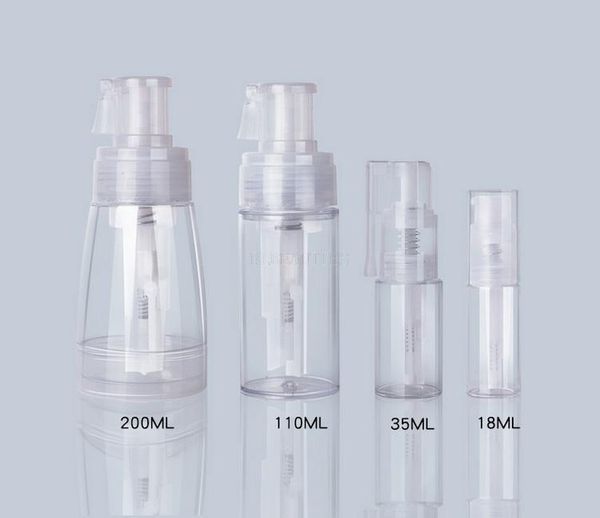 

storage bottles & jars portable clear powder atomizer bottle plastic refillable sprayer container bottling of talcum tools 18/35/110/200ml