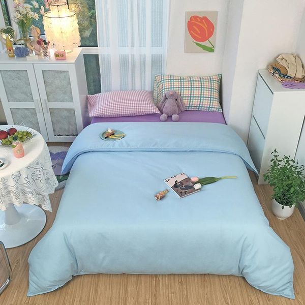 

bedding sets solid color four-piece mix-and- style soft and breathable home textile