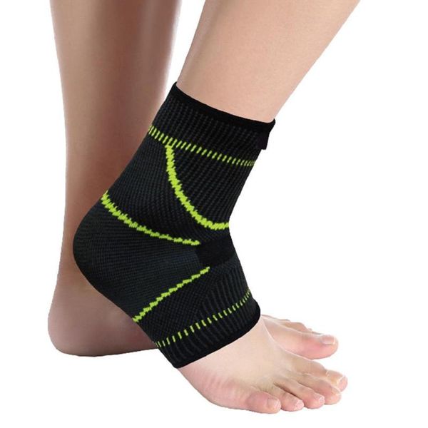 

ankle support high elastic breathable comfortable knitted sports protective gear as the picture shown about 30g, Blue;black