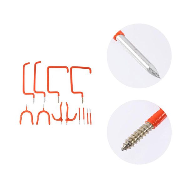 

hooks & rails 12pcs practical storage screw-in hangers shed garage garden hook