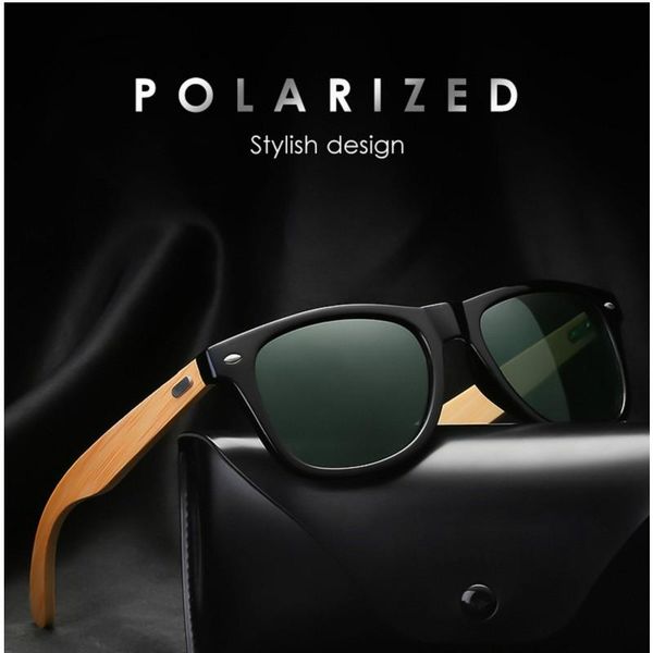 

sunglasses myt_0416 brand bamboo leg polarized men classic square goggle fashion retro female sun glasses uv400, White;black