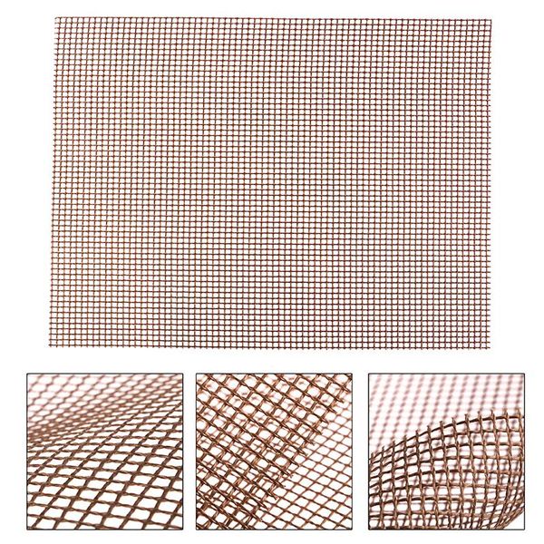 

tools & accessories high security grid shape bbq mat with heat resistance non-stick barbecue grilling mats for outdoor activities 30x40x0.2c
