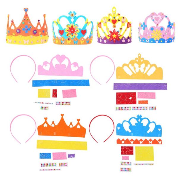 

party hats 4 set children cartoon headgears lovely novel birthday crown
