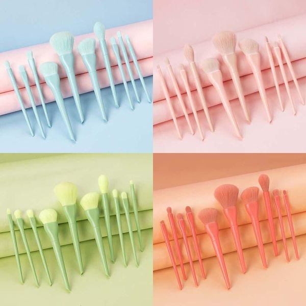 

makeup brushes lucky-beauty 10pcs beauty tools set shadows foundation brush cosmetics
