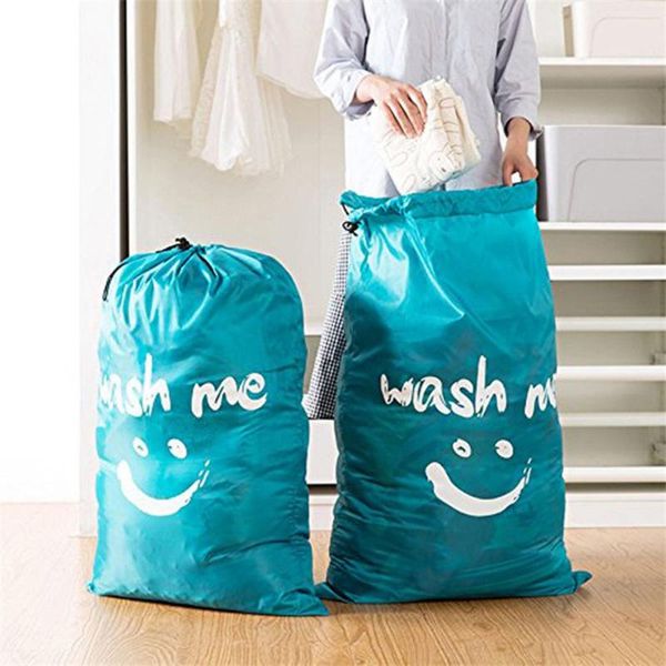 

laundry bags 1pcs oxford cloth travel dirty clothes storage bag household multi-functional organizer with drawstring garment