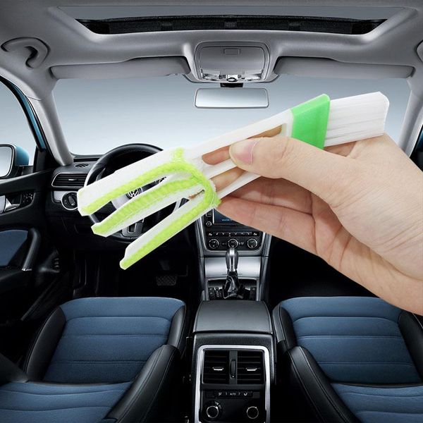 

towel 1 pcs long durable 2 in double slider car air-conditioner outlet cleaning tool window multi-purpose brush