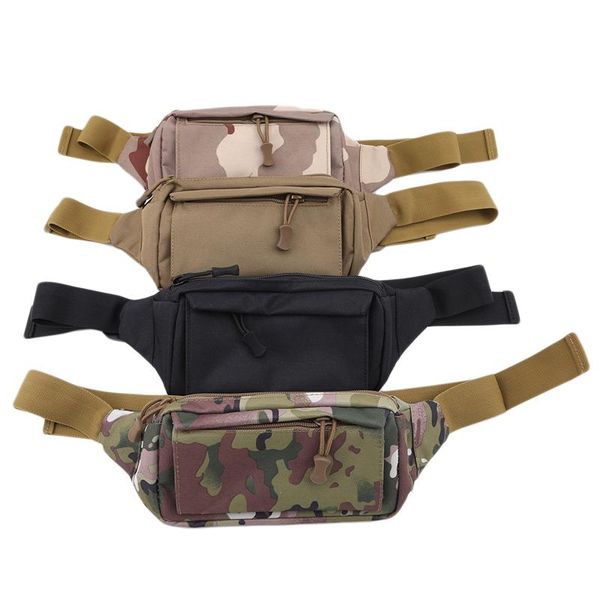 

nylon fanny pack fashion men waist chest shoulder bag with 3 pockets bags