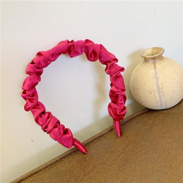 

korean version of the large intestine headband fashion wild candy color non-slip retro fold hair accessories1