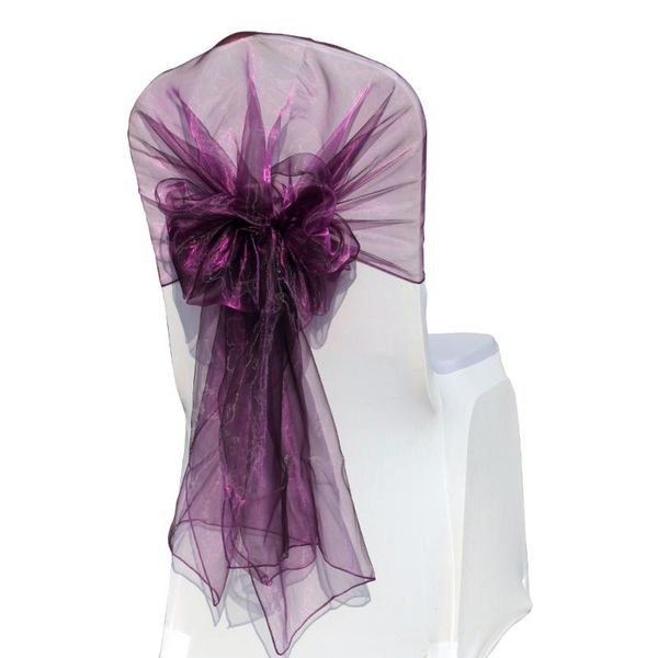 

65*275cm organza chair cover hood/chair sashes for wedding event&party&home&banquet decoration supply