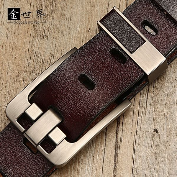 

2m4I outdoor men's belts pinleather outdoor men's pinleather belt, Black;brown