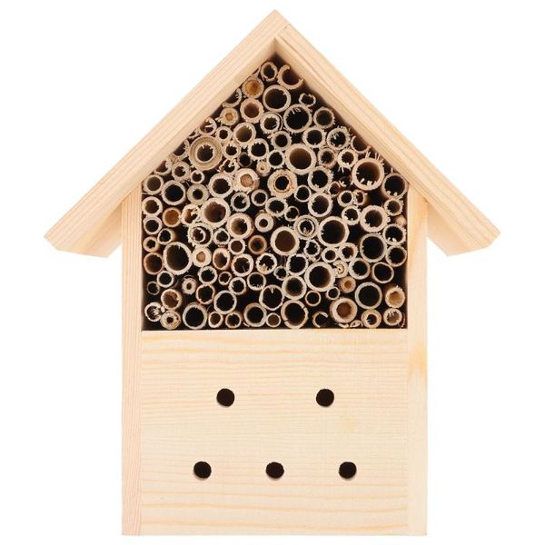 

hooks & rails bee house wooden beehive honey with tubes for garden supplies