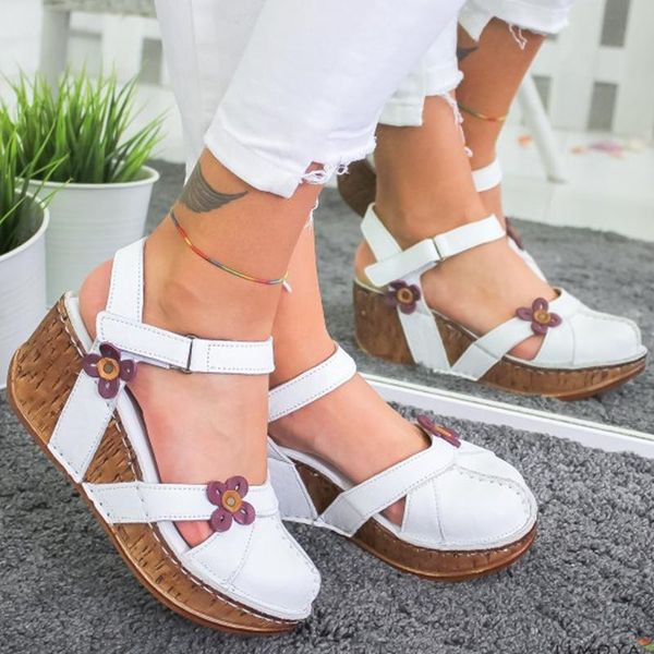 

women sandals summer fashion high heels wedge platform open toes shoes drop sandalia feminina, Black