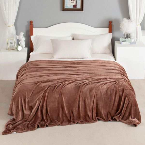 

blankets flannel double-sided throw thickened students dormitory office nap blanket of beds autumn winter bedspreads
