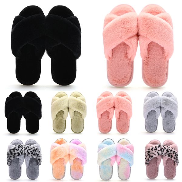 Donne invernali al coperto per le pantofole all'ingrosso Slide di pellicce da neve House Girls Outdoor Ladies Furry Slipper Piattaforme Sneakers Sneakers 36-41 138 72 Ry