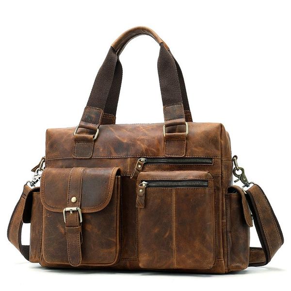 

- men's leather briefcase, lapoffice bag, briefcase briefcases