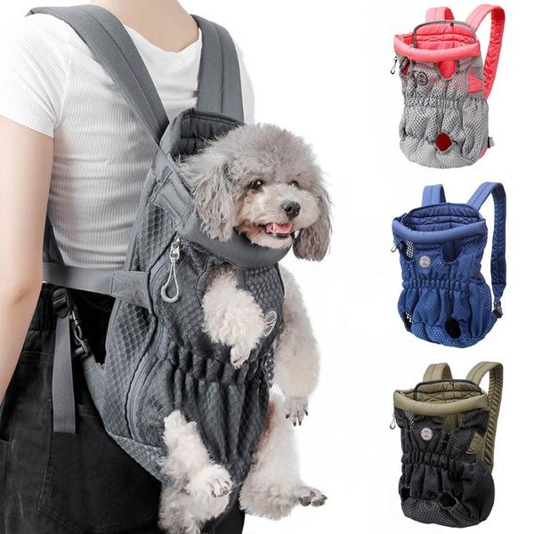 

pet carrier backpack adjustable front cat dog legs out k5da