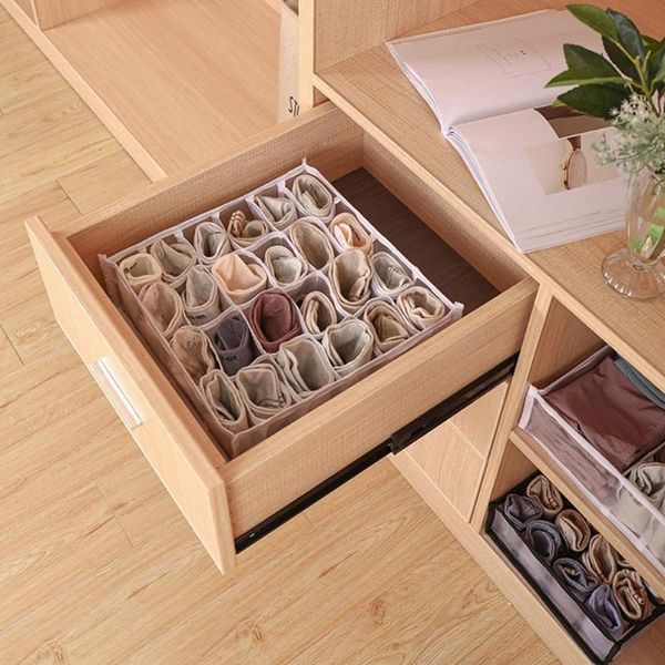 

storage drawers underwear socks box foldable bra drawer type partition lattice finishing household artifact