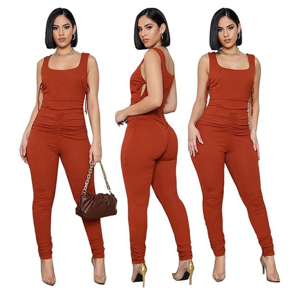 

women's jumpsuits & rompers orange deep v neck sleevelss skinny tight club party lady fashion sheath young playsuits, Black;white