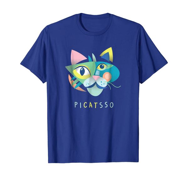 

artist art teacher shirt: picatsso, funny abstract cat art, White;black