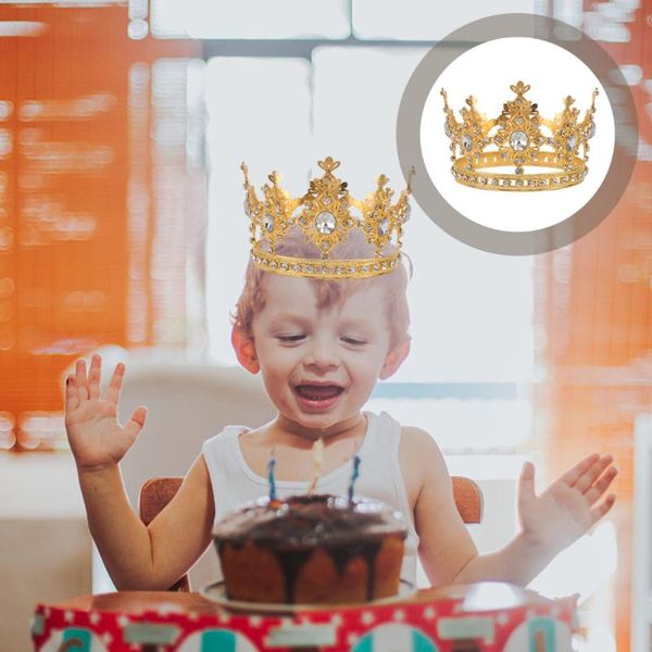 

party hats 1pc birthday crown headdress exquisite kid round cake