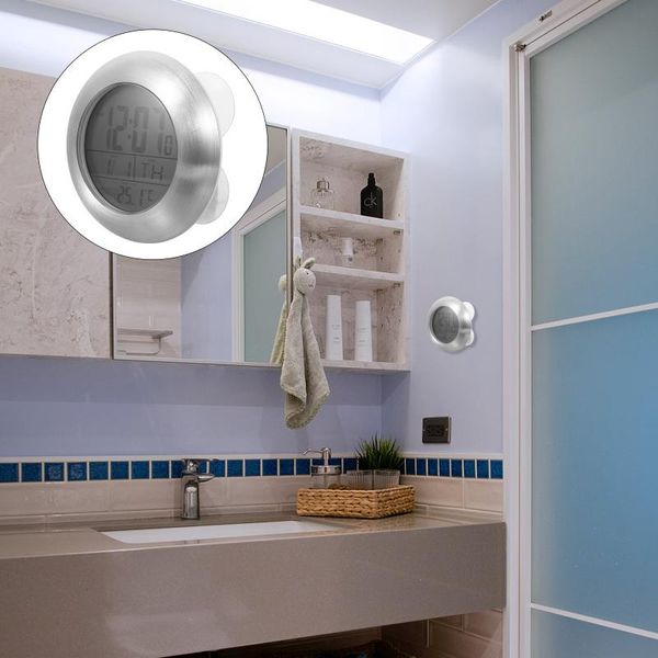 

wall clocks calendar clock aluminium alloy round (battery)