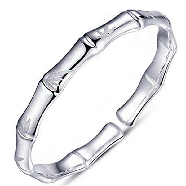 

link, chain 2021 design fashion bamboo shape opening adjustable bracelet for women luxury jewelry retro girl's unusual, Black