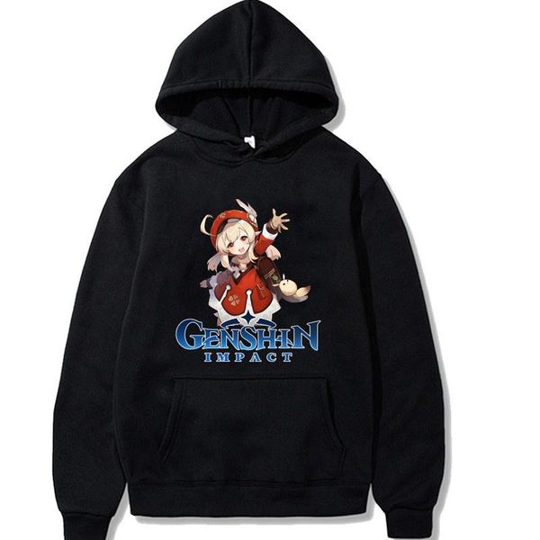 

men's hoodies & sweatshirts genshin impact printing fashion hooded 2021 brand hoodie pullover jacket autumn casual, Black