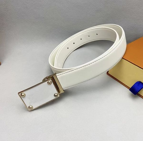

lu002 men designer belts woman fashion big buckle genuine leather belt business casual accessories classical with box belt silver louÃ¬s vuÃ¬t, Black;brown