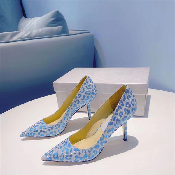 

heels women dress shoes point toe flat shoe crystal ankle strap pumps luxury ladies leopard slipper pumps party sandals, Black