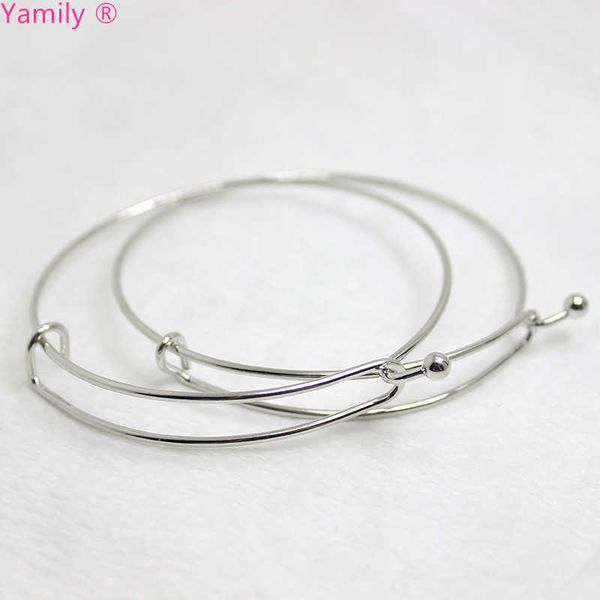 

8pcs/ adjustable expandable iron bangle bracelet fashion wire bracelets can open bangle for women jewelry q0719, Black