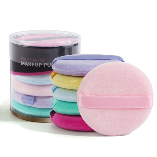 

sponges, applicators & cotton 6pcs makeup sponge powder foundation cream cosmetic puff washable and reusable round with storage case
