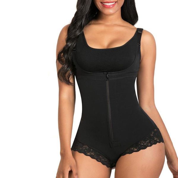 

women shapewear tummy suit control underbust body shaper slimming underwear vest bodysuits jumpsuit women's shapers, Black;white