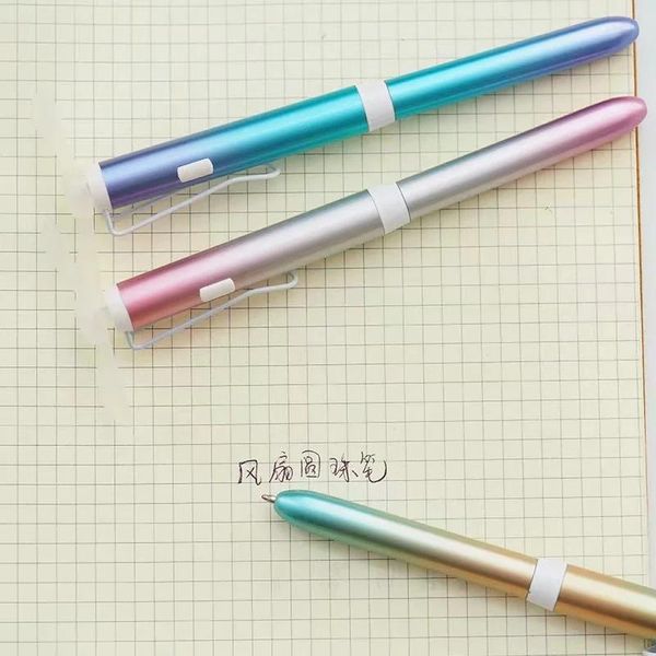 

kawaii gradient series fan ball pen school office supplies gift stationery papelaria escolar ballpoint pens, Blue;orange