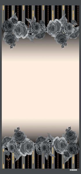 

scarves floral pattern pavia series along with shawl scarf hanger 90 x200 cm, Blue;gray