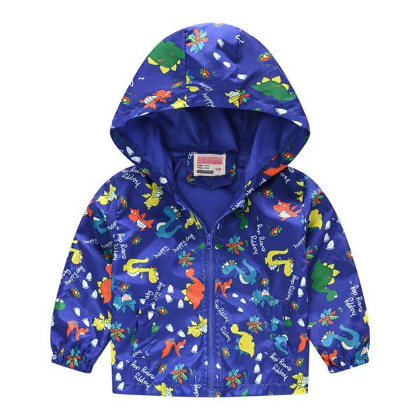 

jackets 40# toddler kids baby hooded jacket grils boys autumn print zipper windproof coat korean style coats, Blue;gray