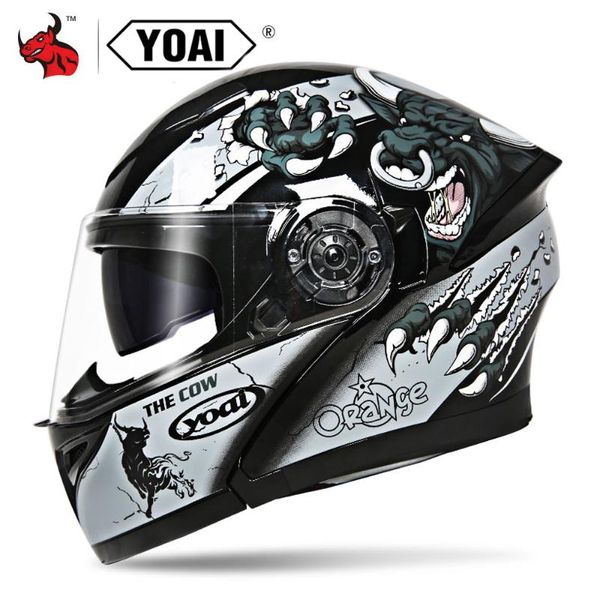 

man's motorcycle helmet modular flip up motorbike moped street bike racing casco moto with bluetooth space for 4 seasons helmets