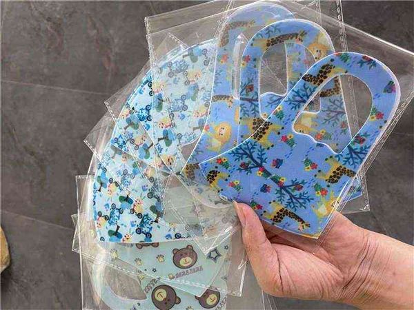 

kids face mask designer fashion blue masks children's cartoon printed reusable washable facemask children protective breathable