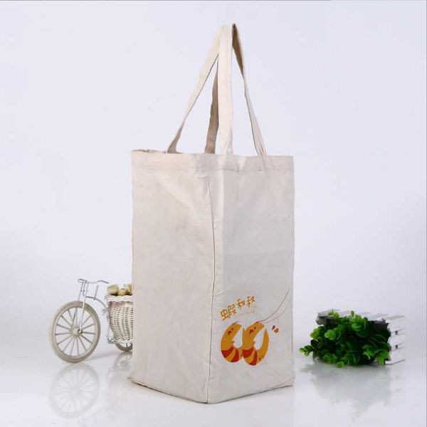 

gift wrap folding shopping bag eco-friendly reusable portable shoulder fashion women's handbag prawn pattern custom logo advertising