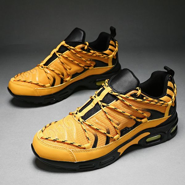 

21 large four seasons mh fly woven bandage personalized daddy sho leisure air cushion fashion sneakers men, Black