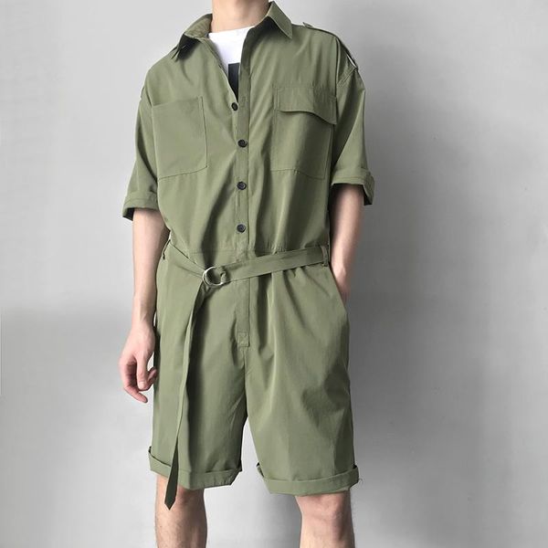 

m-6xlthe original design of men's wear is equipped with three color overalls shorts ., White;black